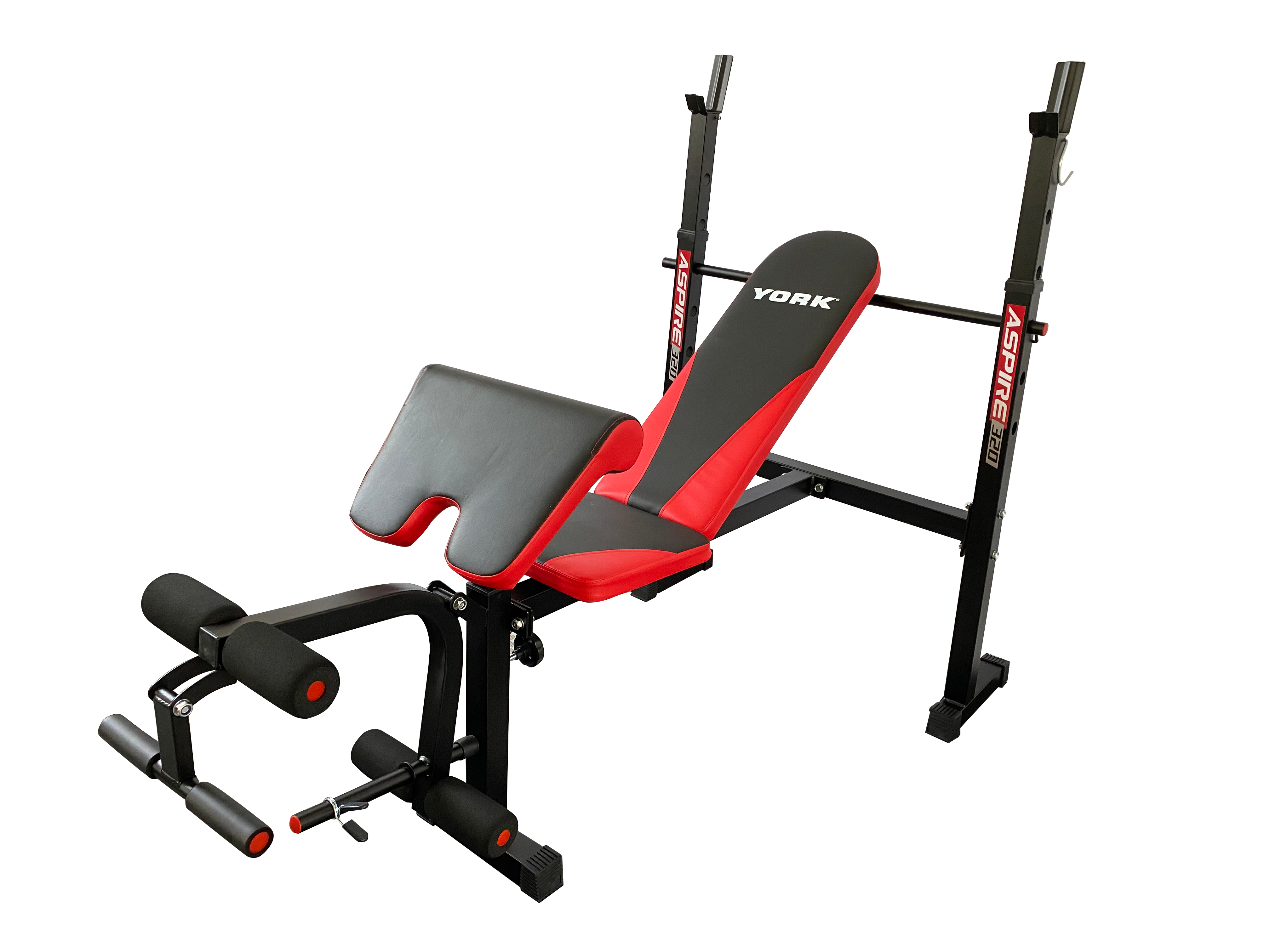 Лавка для жиму York Fitness ASPIRE 320 з стійкою для штанги та партою Скотта — фото 4