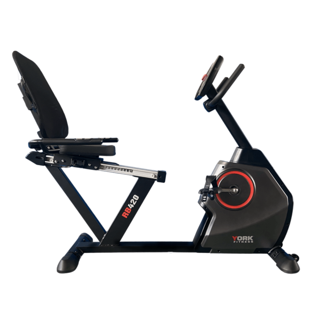 Горизонтальний велотренажер York Fitness RB420 Recumbent — мініатюра 6