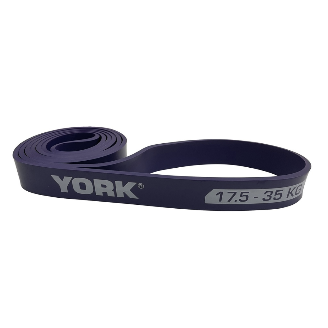 Резинка для фітнесу York 17,5-35кг - 2080x29x4,5 мм, фіолетовий — фото 2