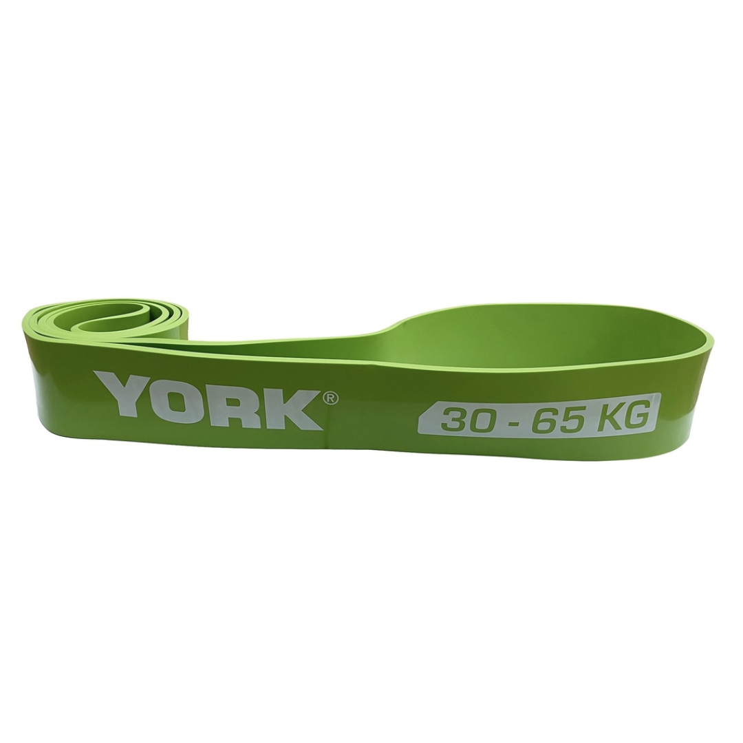 Резинка для фітнесу York 30-65кг - 2080x65x4,5 мм, салатовий — фото 2
