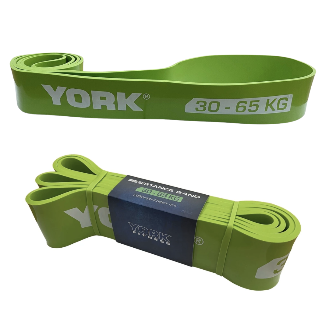 Резинка для фітнесу York 30-65кг - 2080x65x4,5 мм, салатовий — фото 5