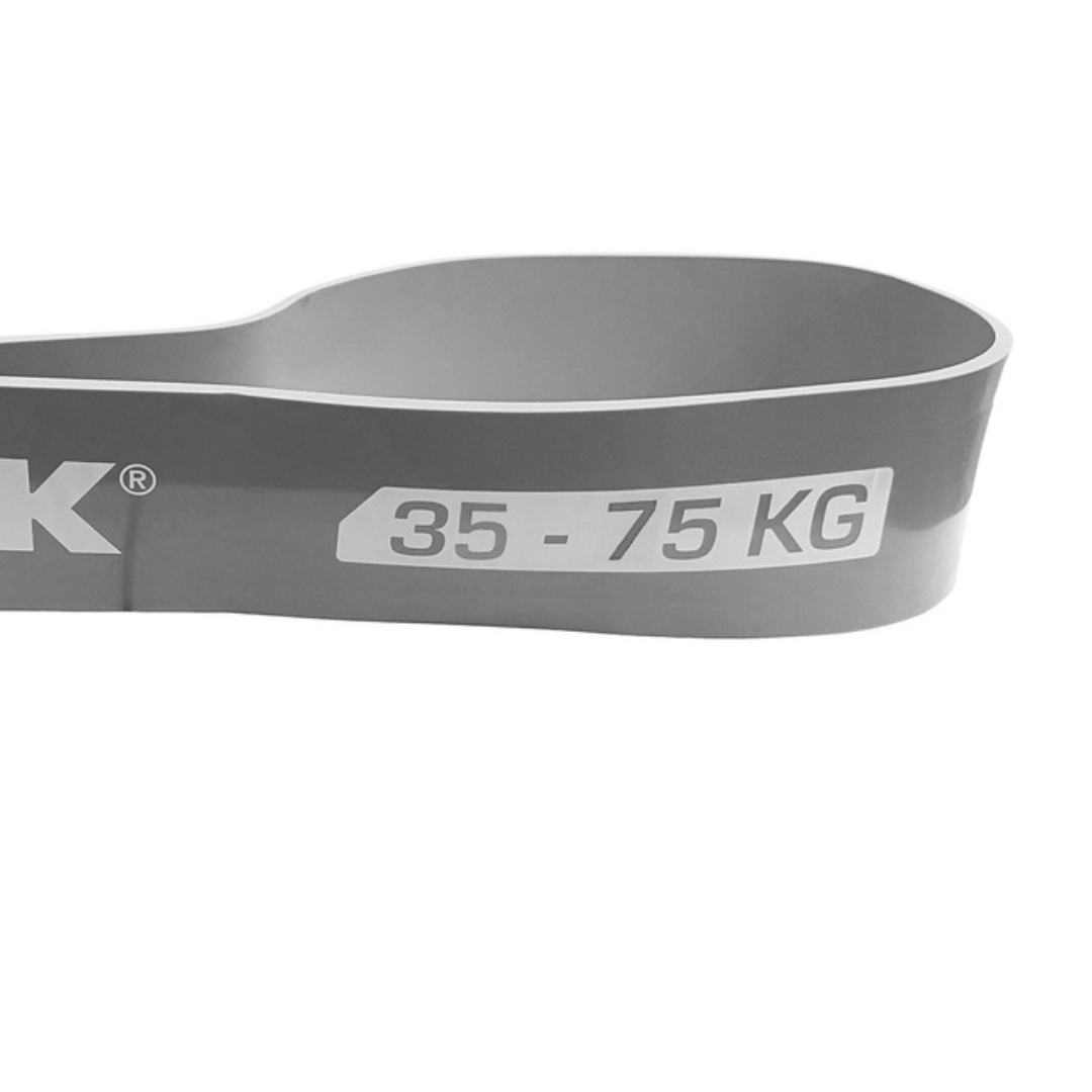 Резинка для фітнесу York 35-75кг - 2080x85x4,5 мм, сірий — мініатюра 6