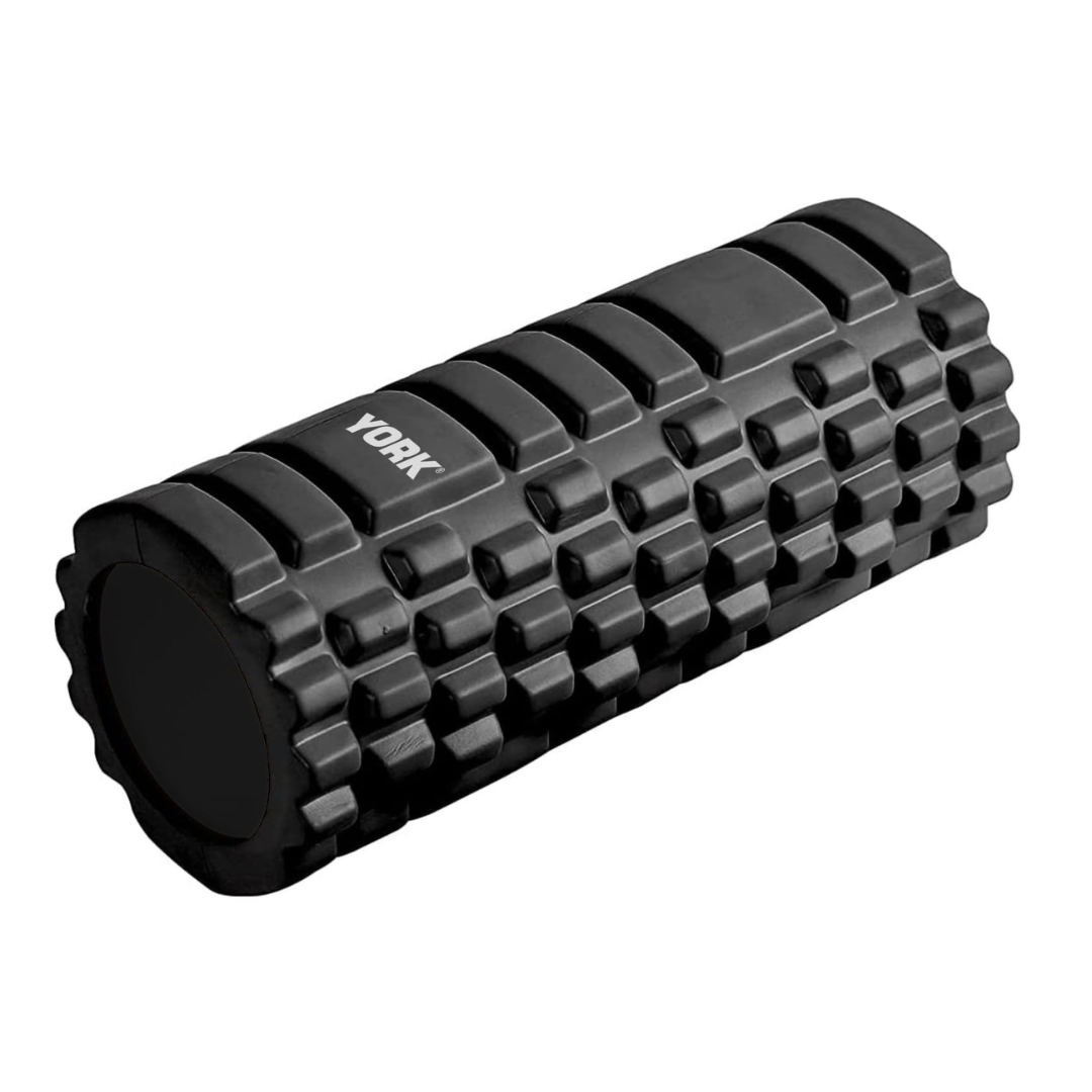 Масажний ролик для йоги та фітнесу York Fitness EVA 33,6 х 14,4см чорний — фото 1