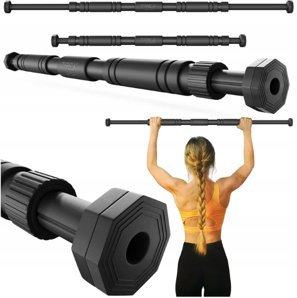 Турнік регульований Trex Sport TX-010PB 60-100см чорний — фото 4