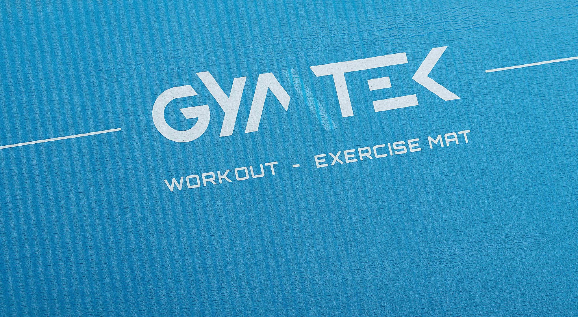 Килимок (мат) для фітнесу та йоги Gymtek NBR 1,5см голубий — мініатюра 9