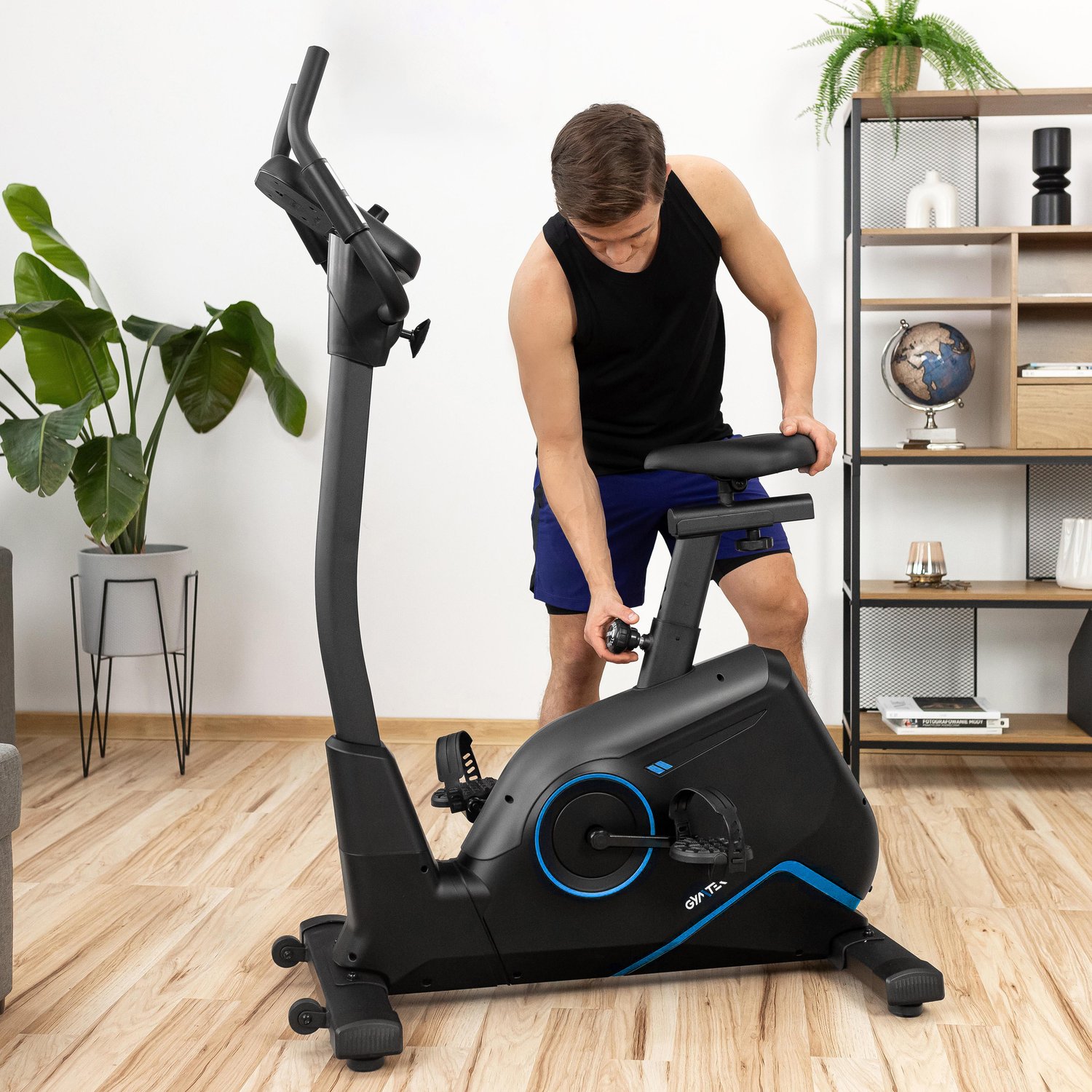 Велотренажер Gymtek XB4500 електромагнітний синій — мініатюра 8