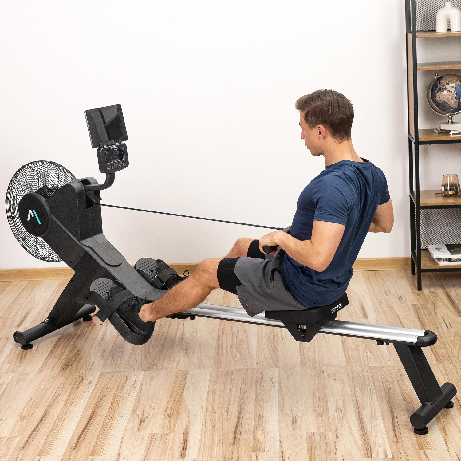 Гребний тренажер Gymtek XR2000 електромагнітний з аеродинамічним навантаженням — фото 2