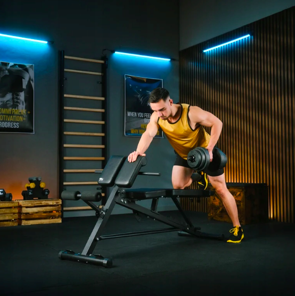 Лавка тренувальна Trex Sport TX-200B із партою Скотта — мініатюра 9