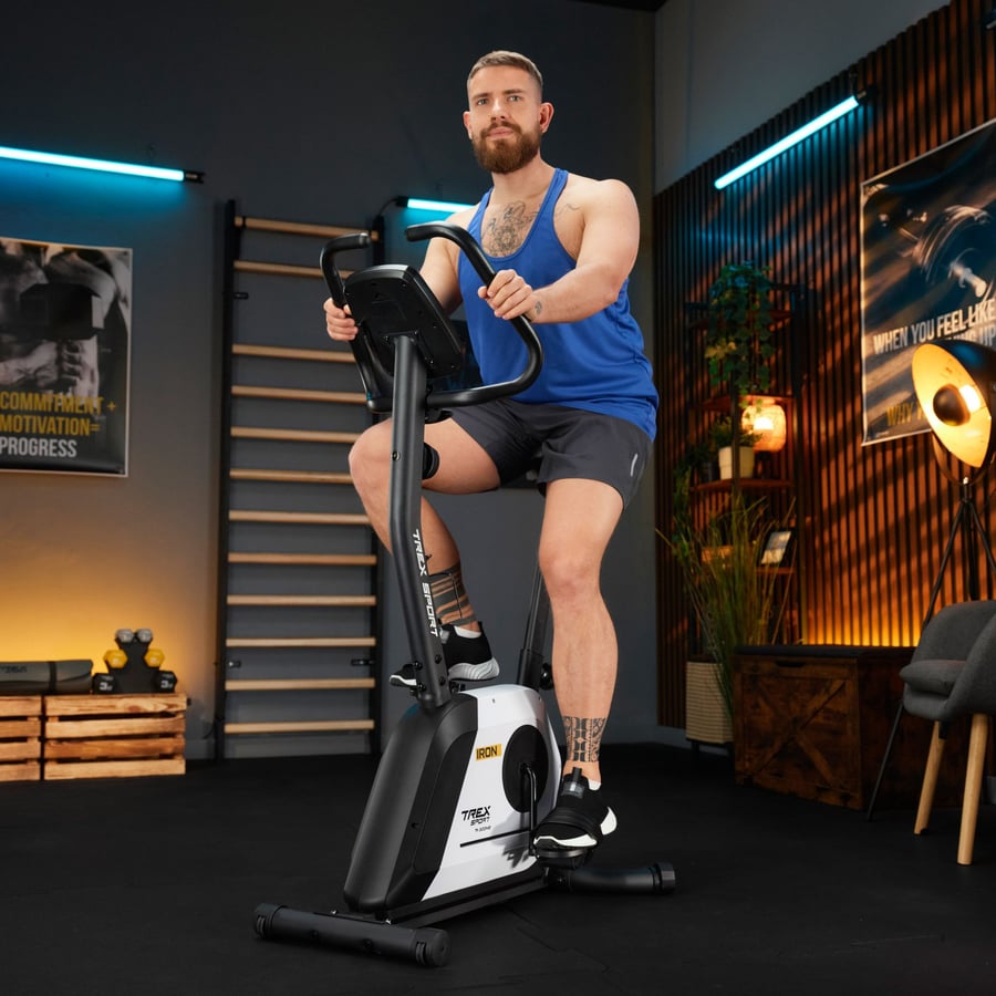 Велотренажер Trex Sport TX-500MB IRON магнітний білий — фото 3