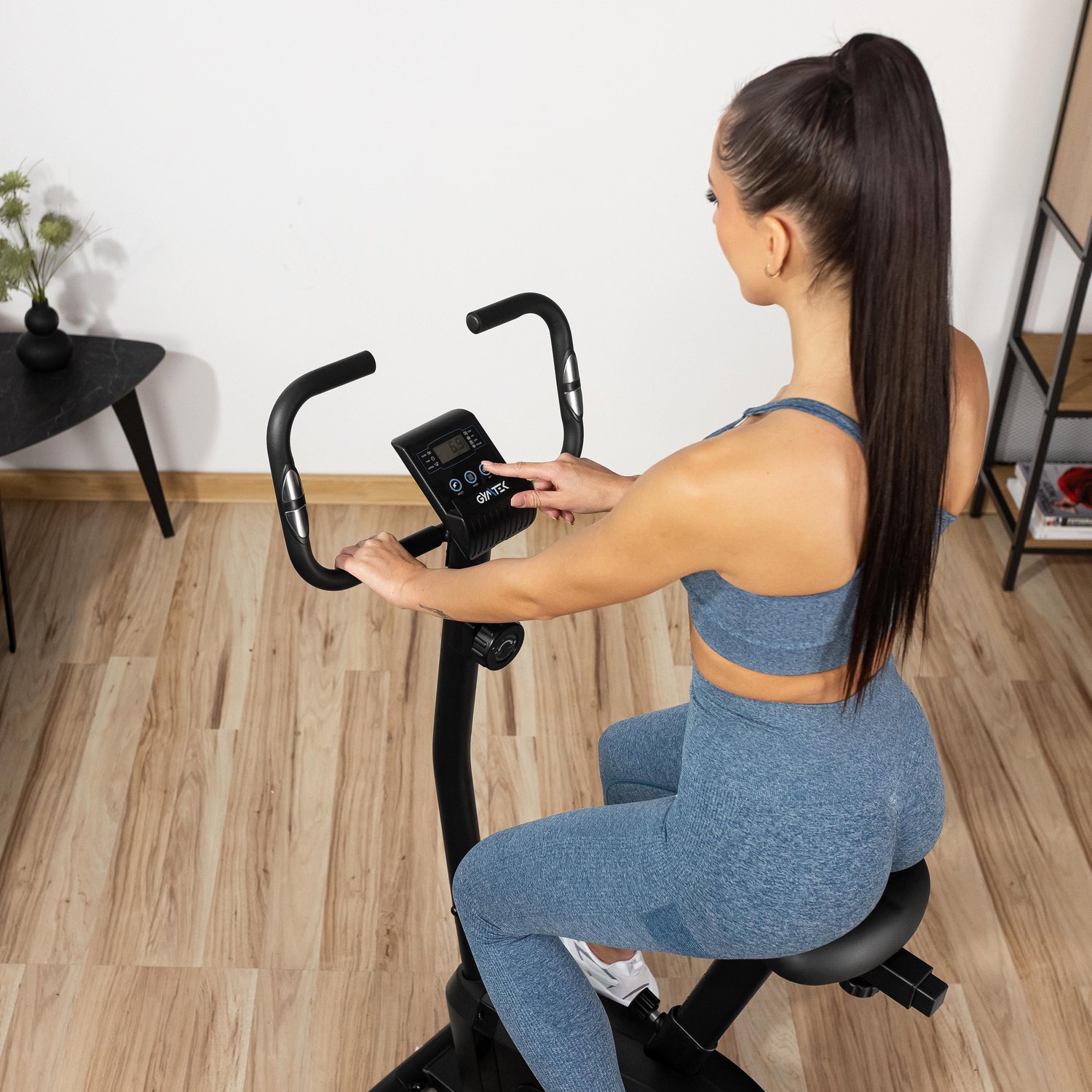 Велотренажер Gymtek XB1000 магнітний синій — мініатюра 6