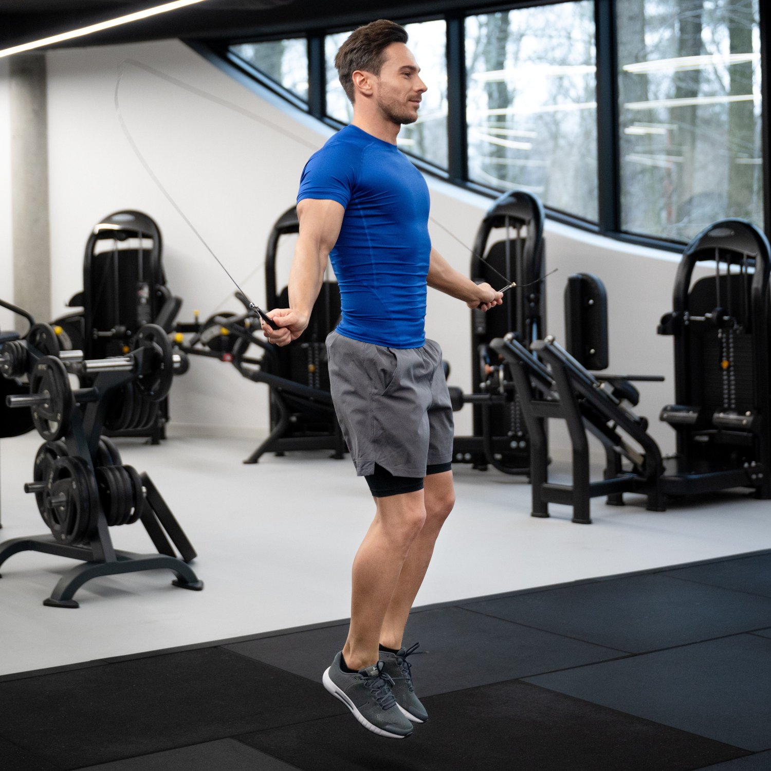 Скакалка Gymtek швидкісна чорна — мініатюра 6