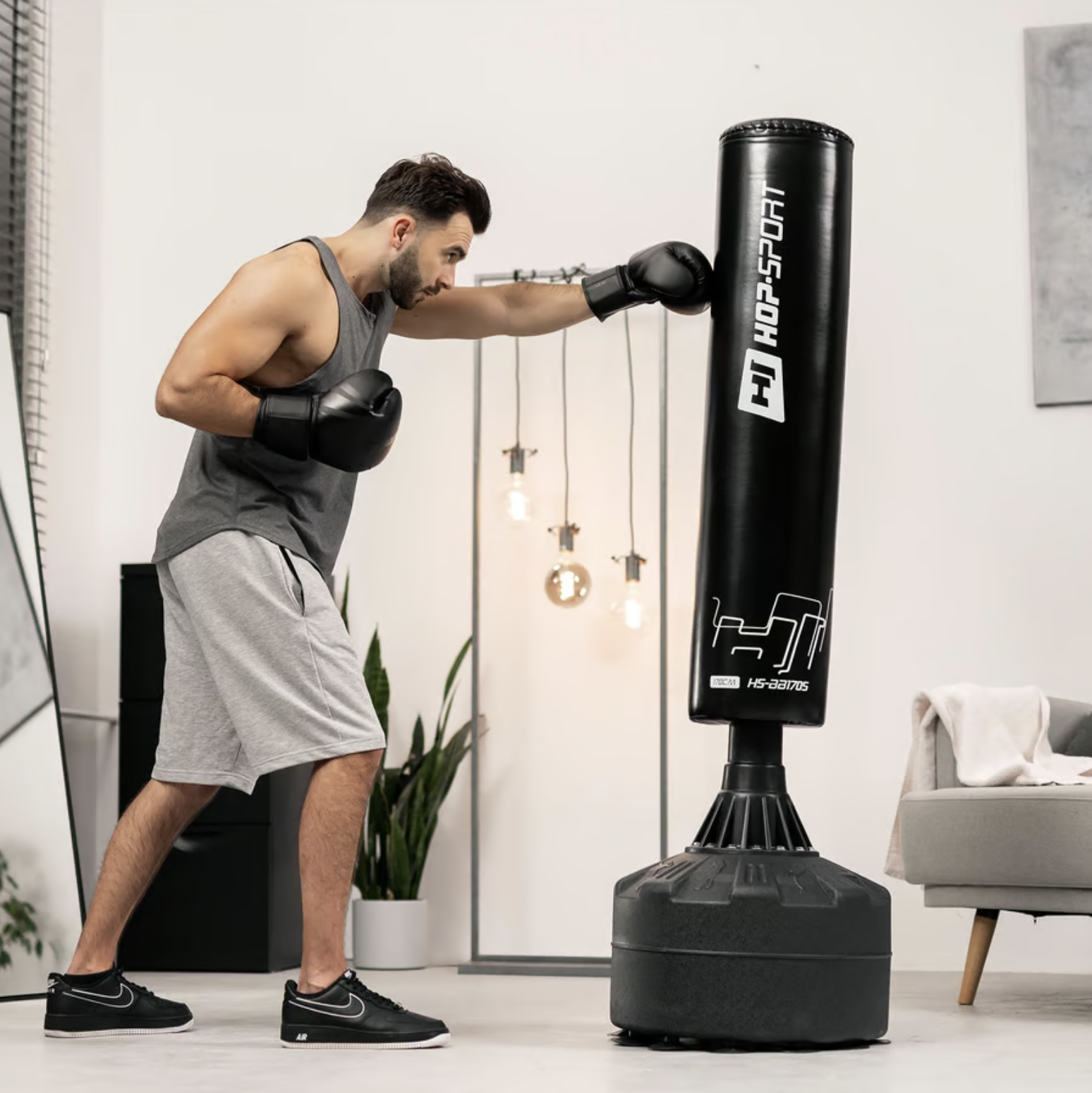 Боксерський мішок для підлоги Hop-Sport HS-BB170S — мініатюра 9
