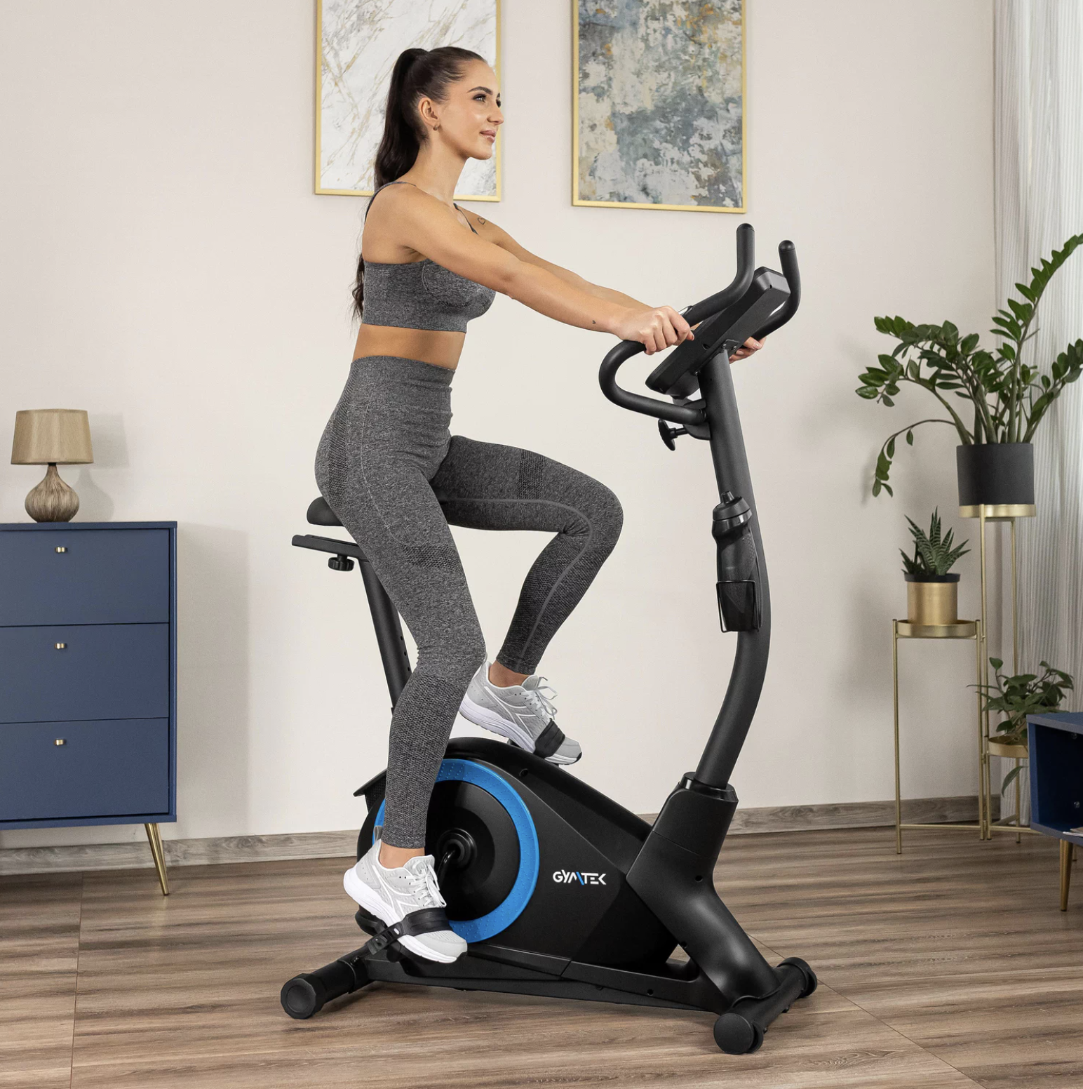 Велотренажер Gymtek XB3000 електромагнітний синій — мініатюра 10