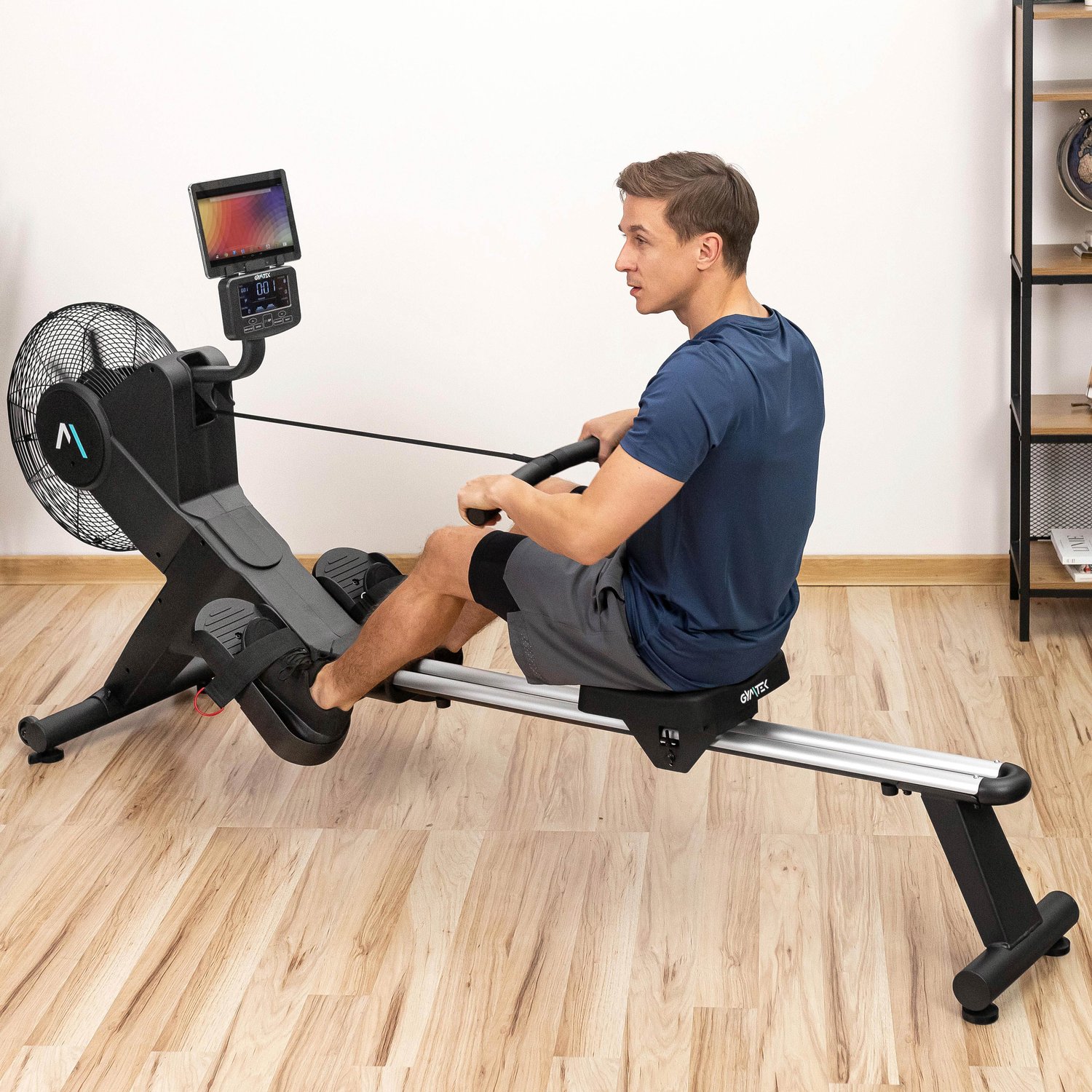 Гребний тренажер Gymtek XR2000 електромагнітний з аеродинамічним навантаженням — фото 3