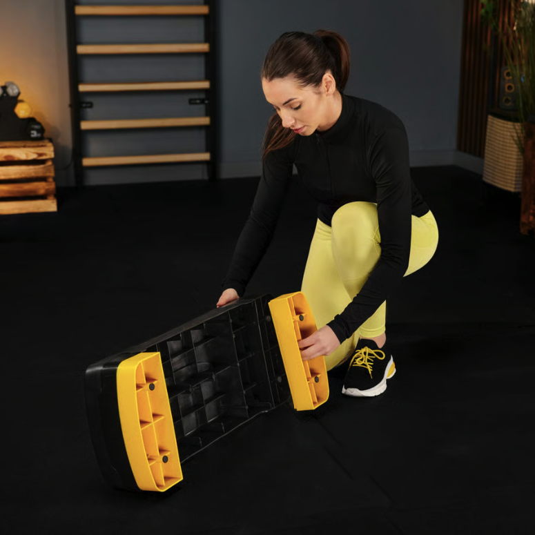 Степ платформа Trex Sport TX-030AS 3 рівнева чорно-жовта — мініатюра 10