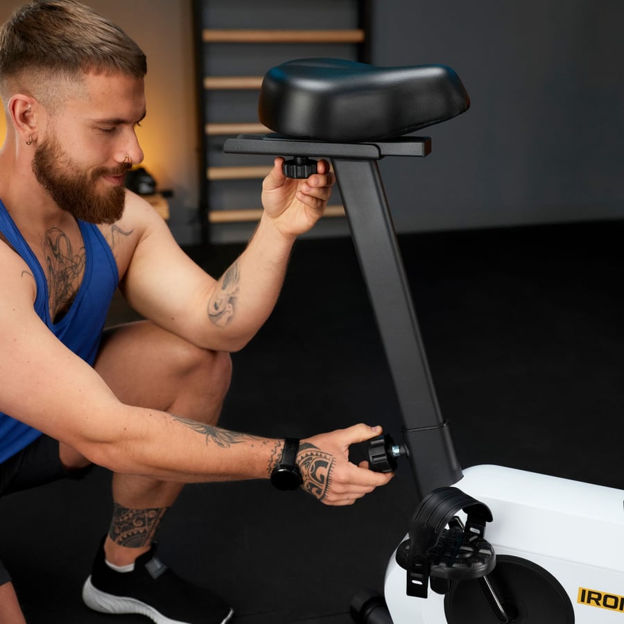 Велотренажер Trex Sport TX-500MB IRON магнітний білий — фото 4