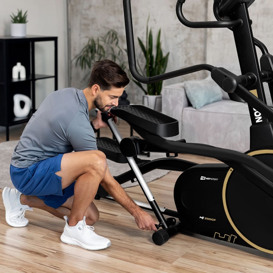 Орбітрек Hop-Sport HS-250CF Jucon чорно-золотистий — мініатюра 6