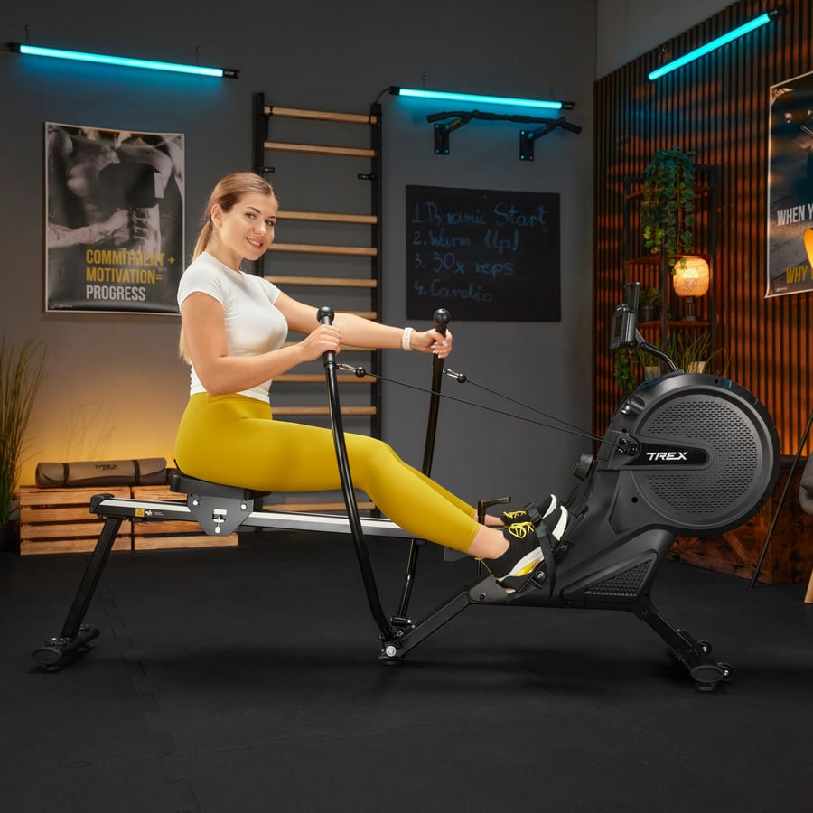 Гребний тренажер Trex Sport APRON TX-880RM аеромагнітний чорний — фото 4