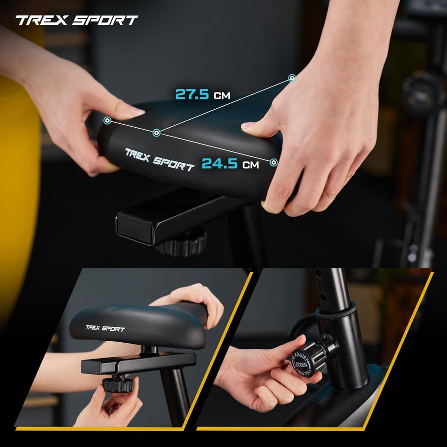 Велотренажер Trex Sport TX-400MB RECK магнітний сірий — мініатюра 6
