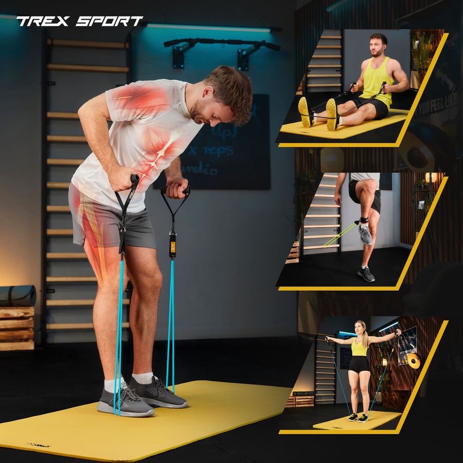 Набір резинок з еспандерами Trex Sport TX-050TSV чорний — фото 3
