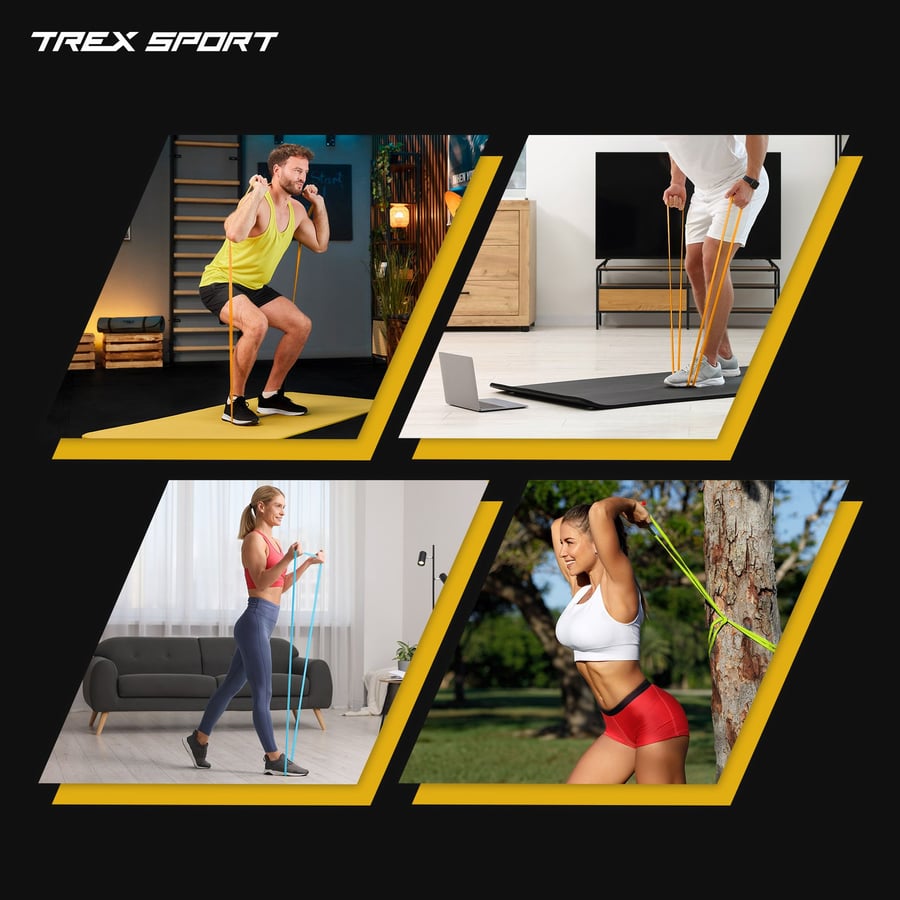 Набір резинок для фітнесу Trex Sport TX-003PBV 3в1 2-30кг — фото 3