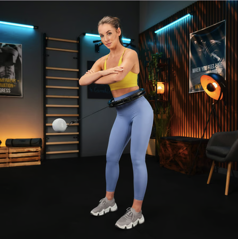 Хулахуп Trex Sport TX-010CHH масажний з обважнювачем чорний — фото 2