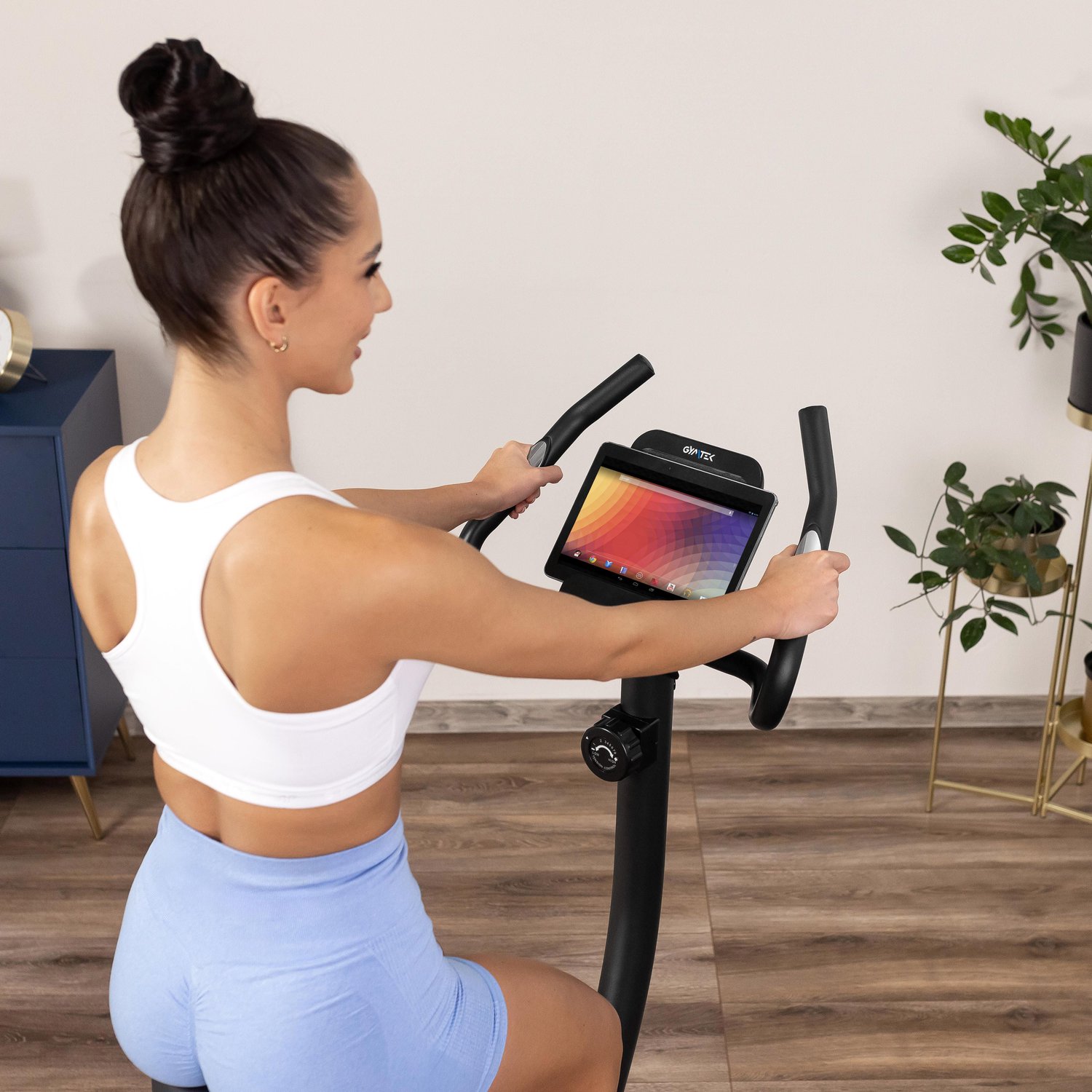 Велотренажер Gymtek XB1200 магнітний синій — мініатюра 7