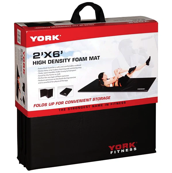 Мат гімнастичний твердий York Fitness 5см чорний — фото 5