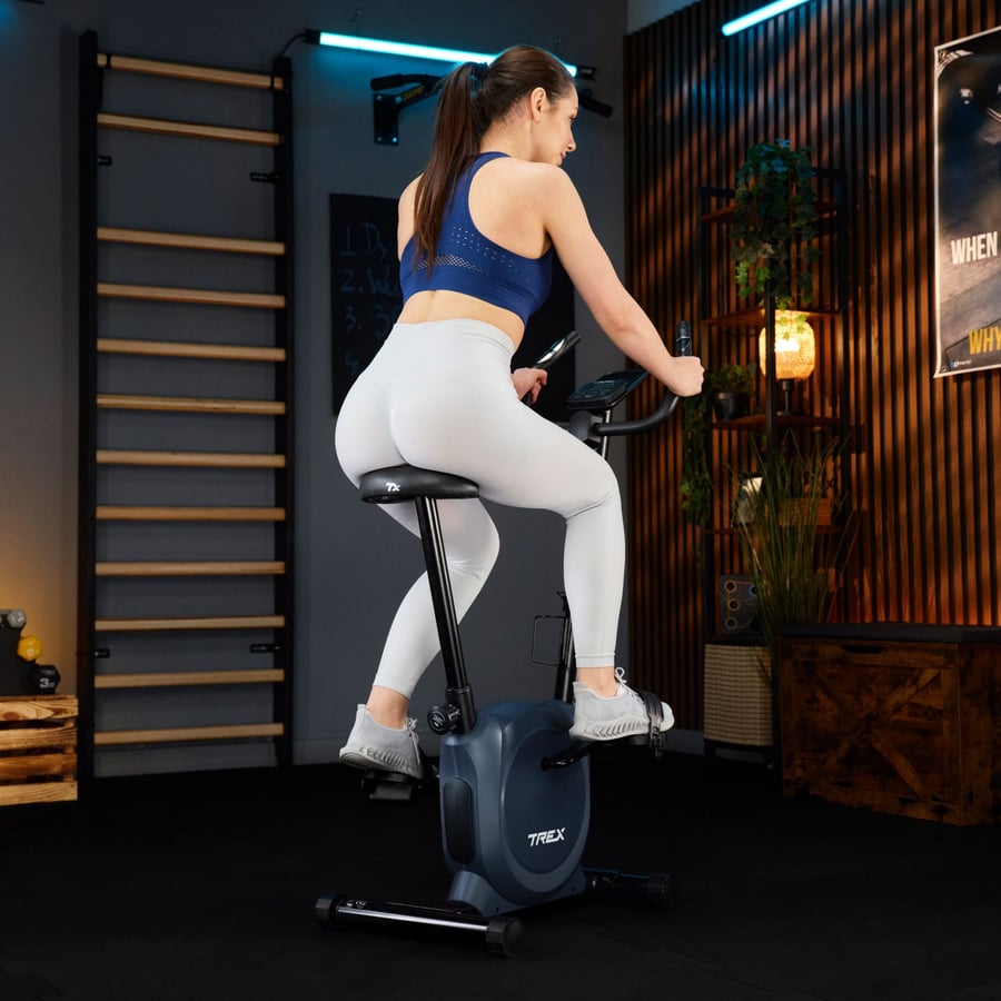 Велотренажер Trex Sport TX-350MB RIZE магнітний синій — фото 5