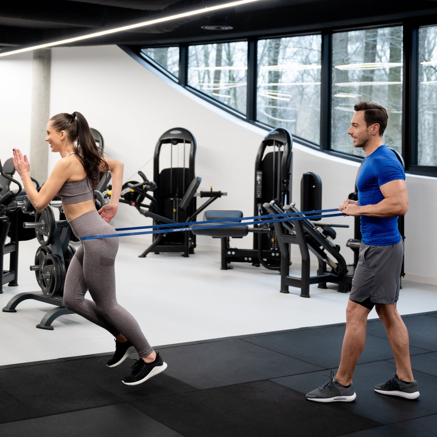Резинка для фітнесу Gymtek 12-28кг синя — мініатюра 7