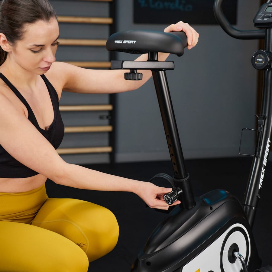 Велотренажер Trex Sport TX-400MB Reck магнітний чорно-білий — мініатюра 9