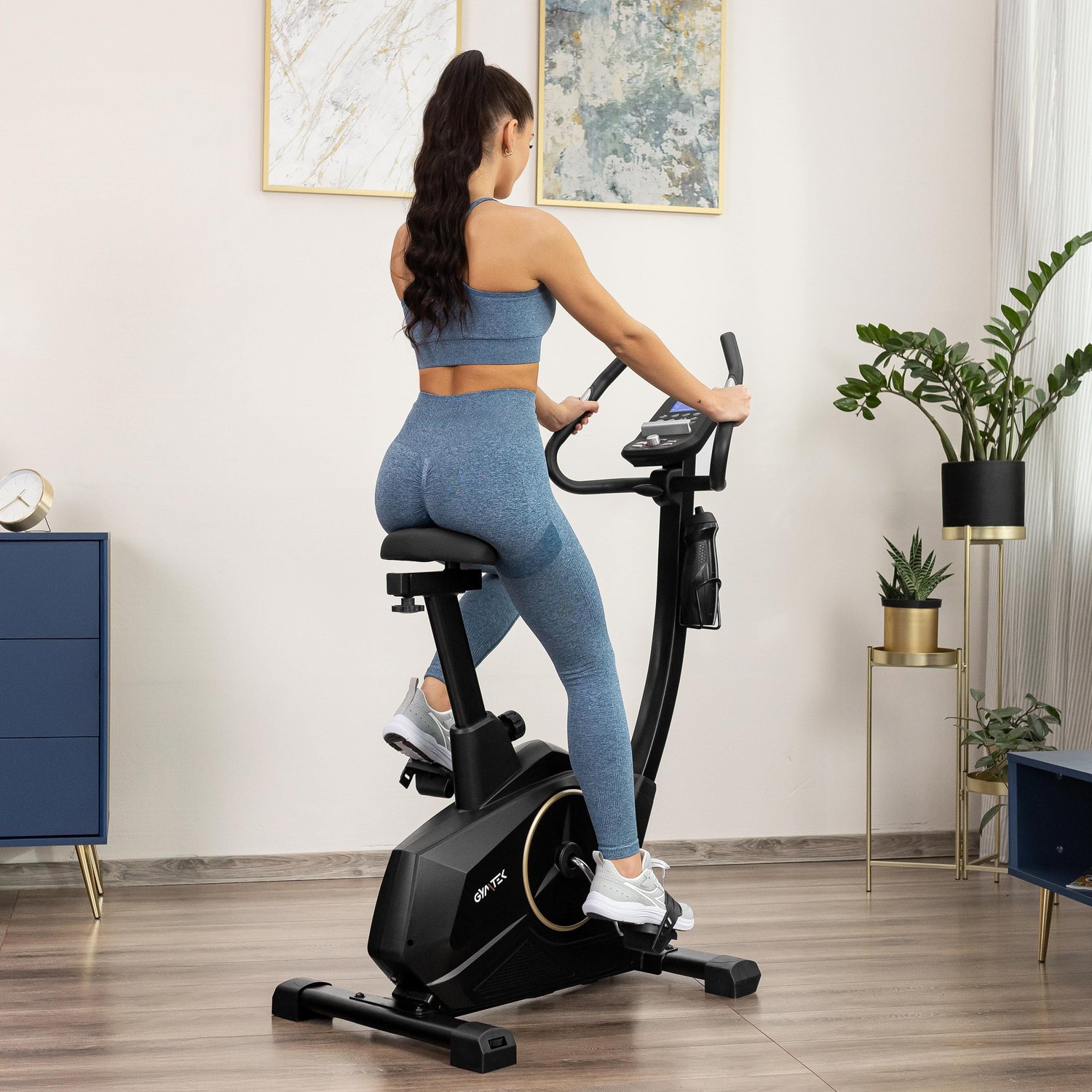 Велотренажер Gymtek XB4000 iConsole+ електромагнітний золотий — мініатюра 8