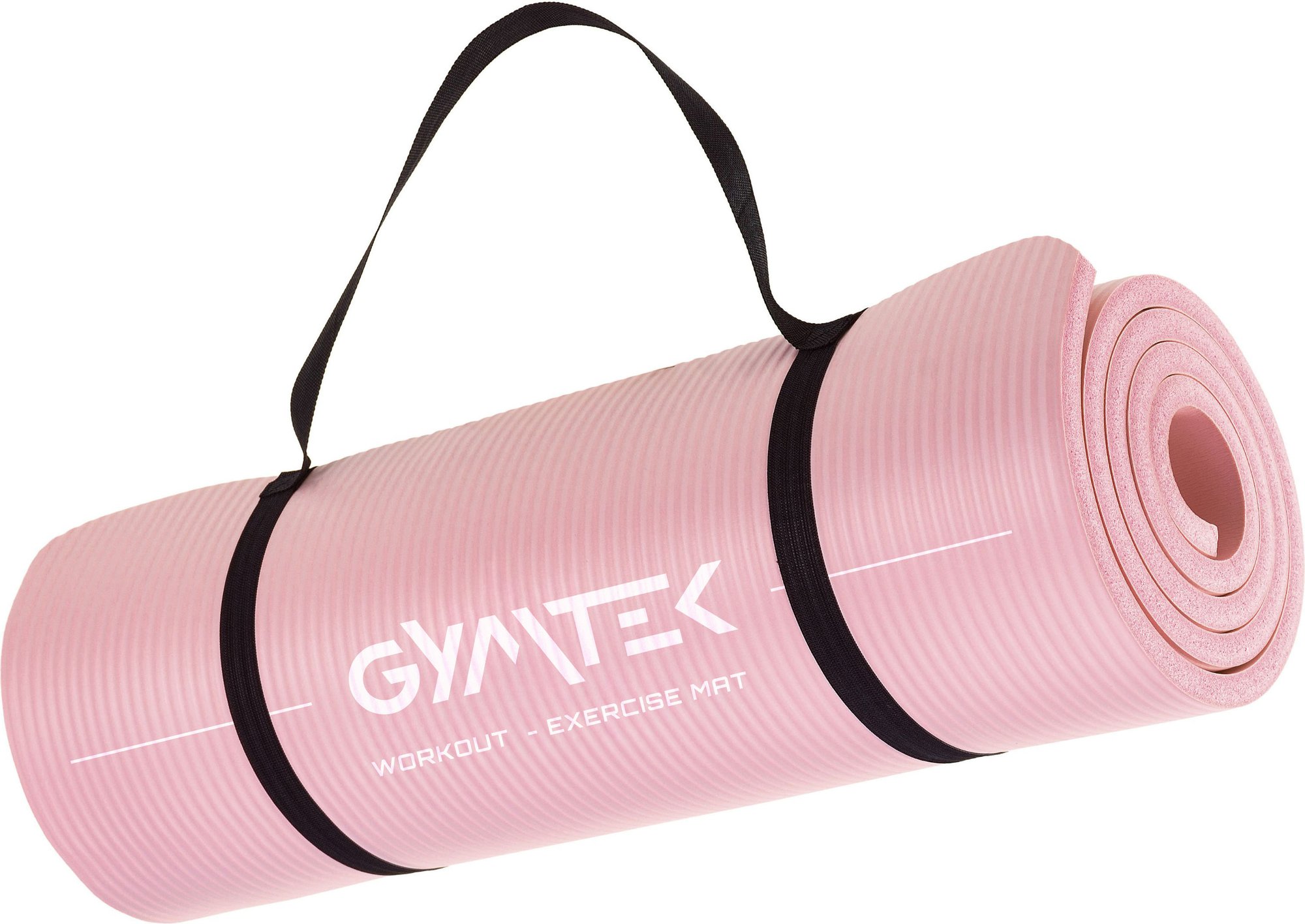 Килимок (мат) для йоги та фітнесу Gymtek NBR 1см рожевий — мініатюра 7