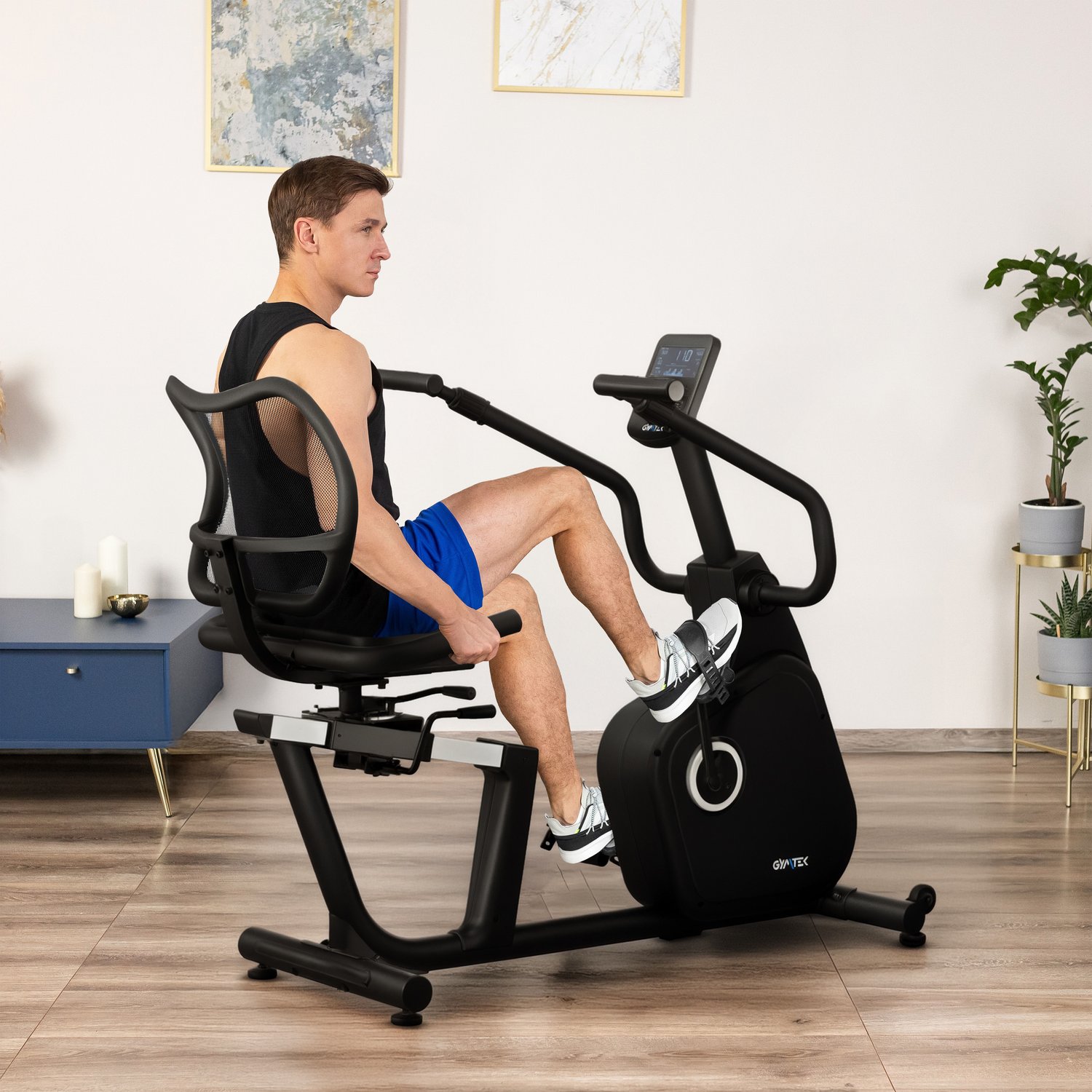 Горизонтальний велотренажер Gymtek XBR8000 електромагнітний — фото 4