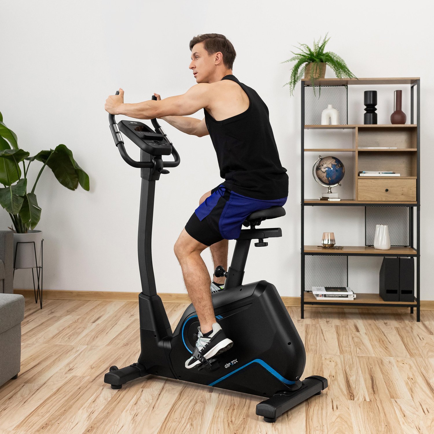 Велотренажер Gymtek XB4500 електромагнітний синій — фото 3