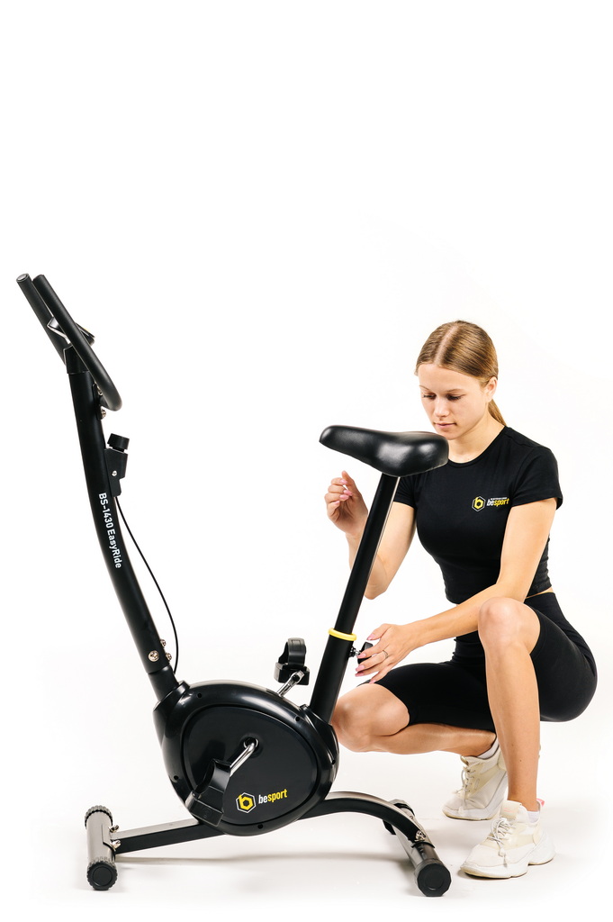 Велотренажер Besport BS-1430 EasyRide чорно-жовтий — мініатюра 9