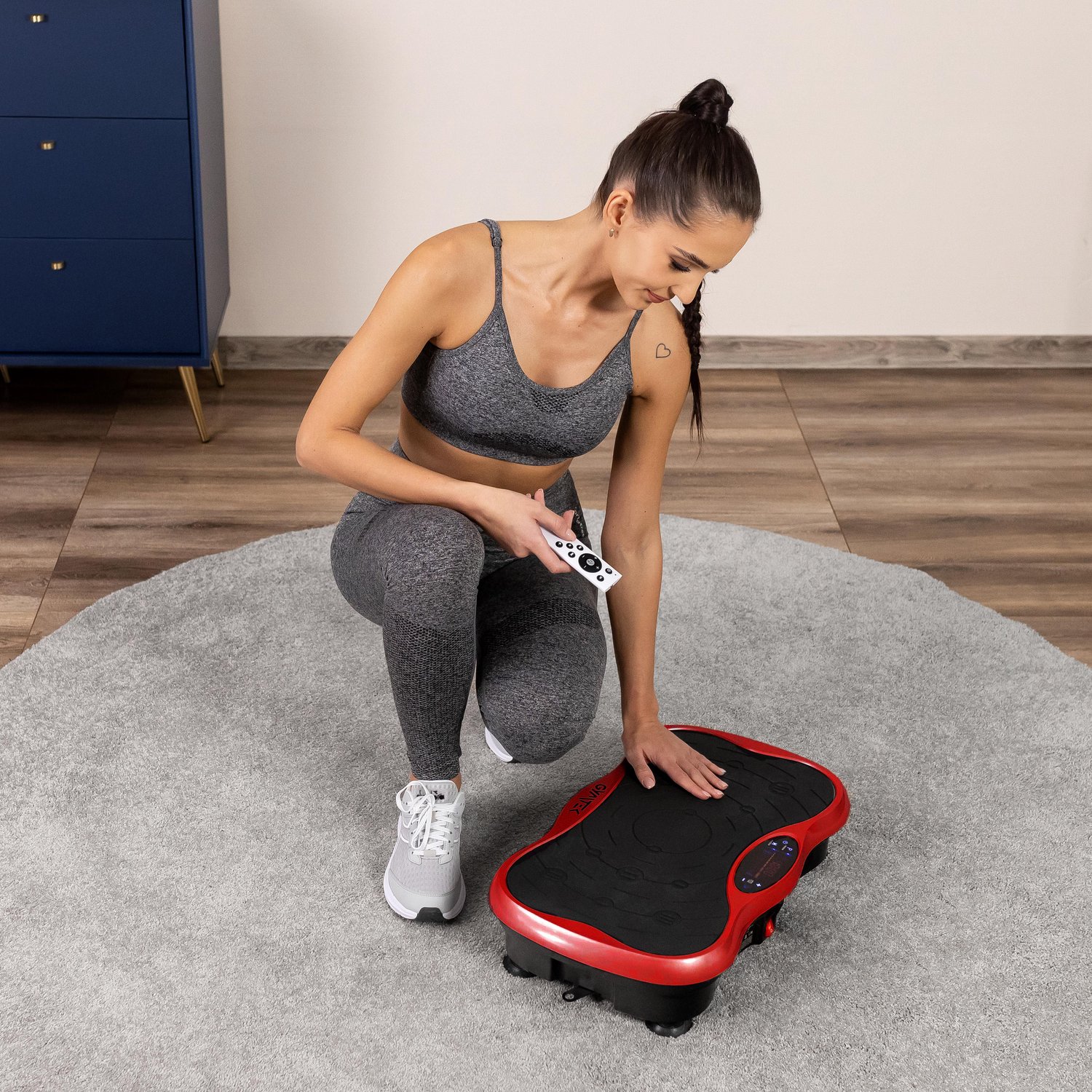 Вібраційна платформа Gymtek XP500 червоний — мініатюра 7