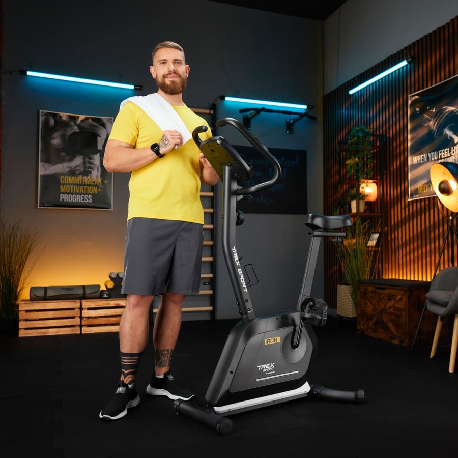 Велотренажер Trex Sport TX-500MB IRON магнітний чорний — мініатюра 6