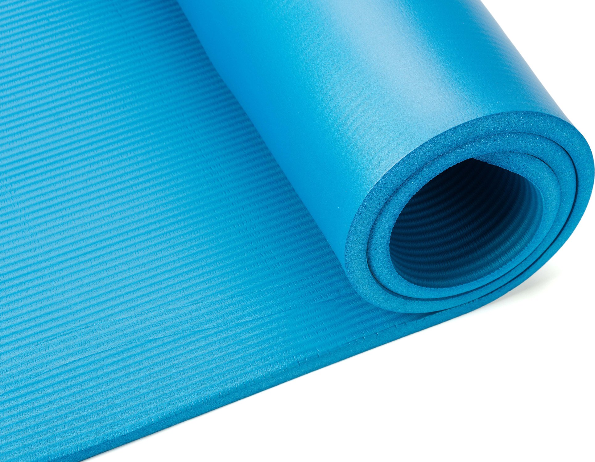 Килимок (мат) для фітнесу та йоги Gymtek NBR 1,5см голубий — мініатюра 10