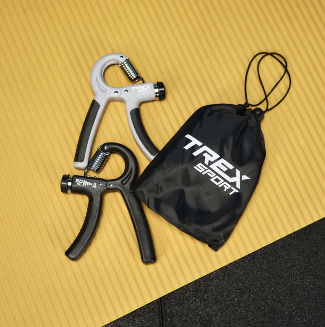 Набір еспандерів регульованих 5-60кг Trex Sport TX-002HGB чорно-сірий — фото 2