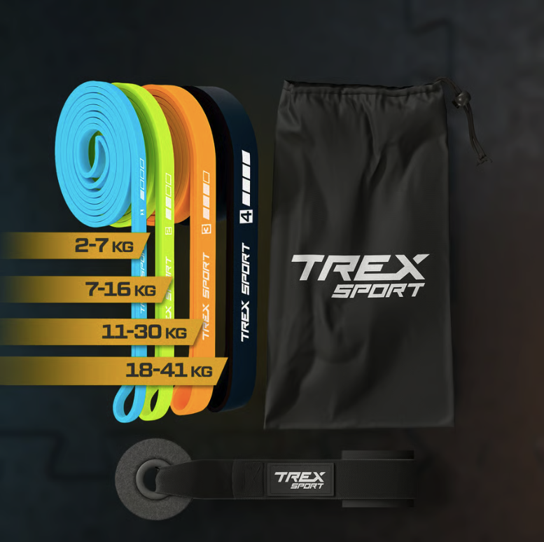 Набір резинок для фітнесу Trex Sport TX-004PB Power Band 4в1 2-41кг — фото 2