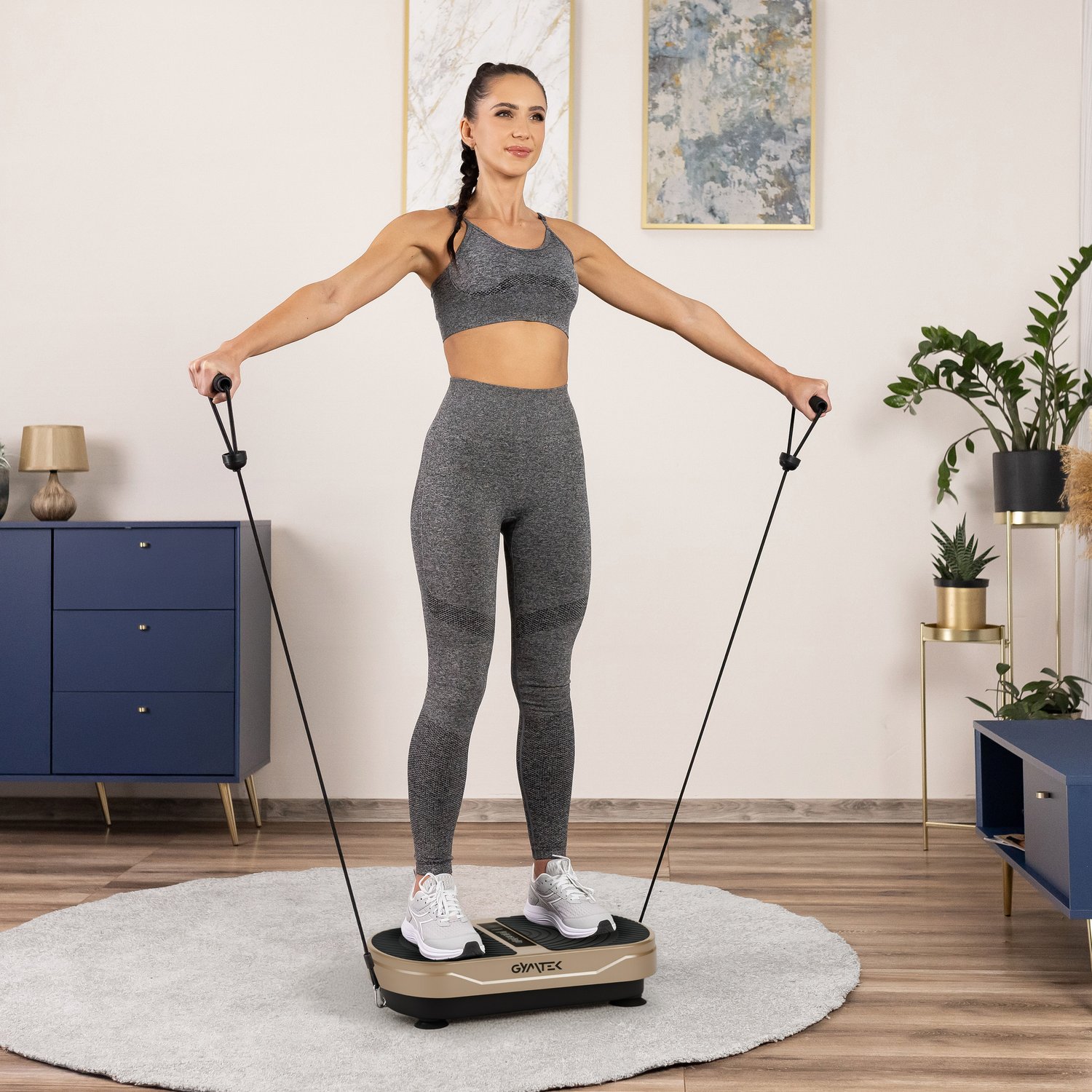 Вібраційна платформа GYMTEK XP300 золотистий — фото 2