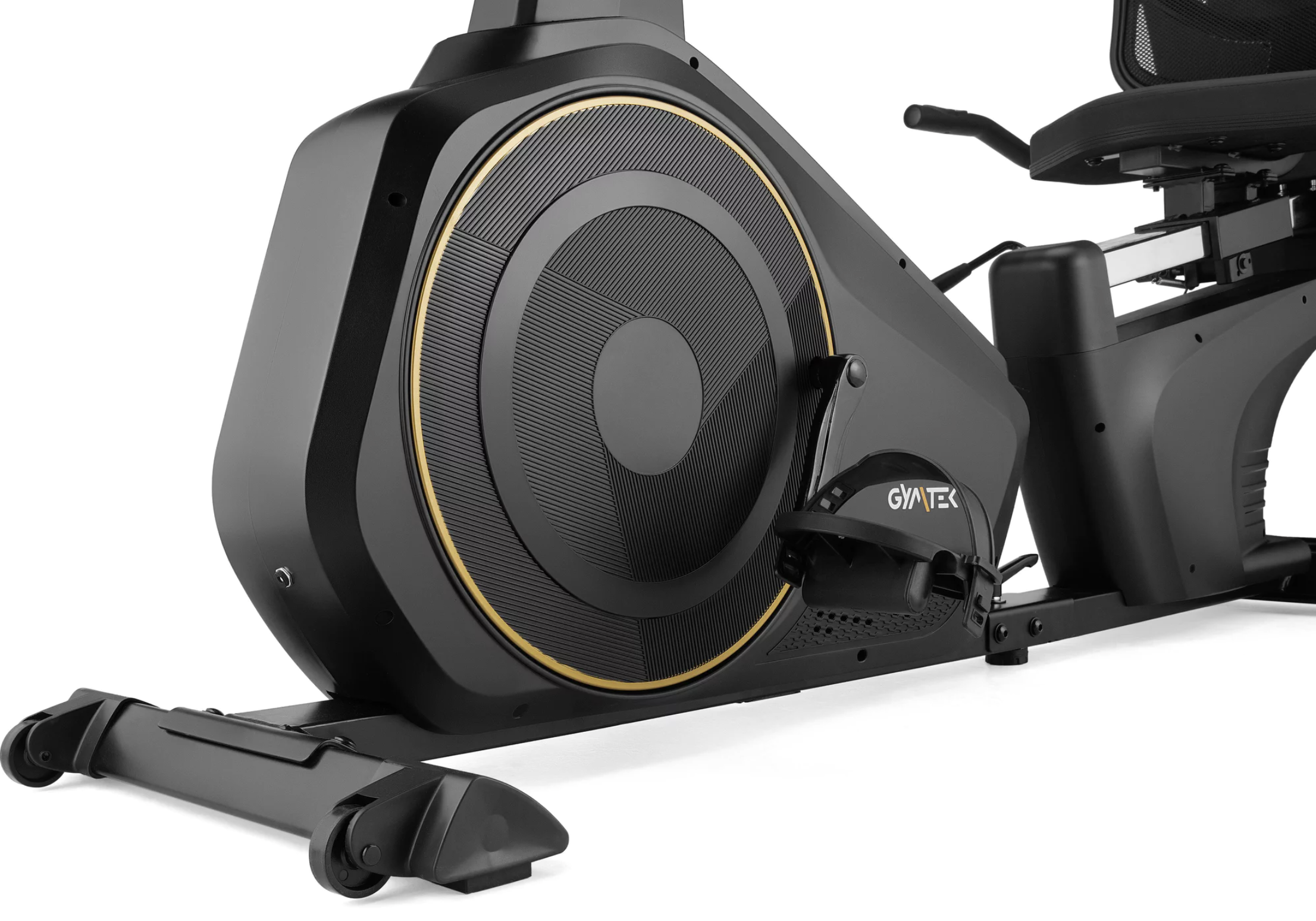 Горизонтальний велотренажер Gymtek XBR6000 електромагнітний золотистий — мініатюра 6