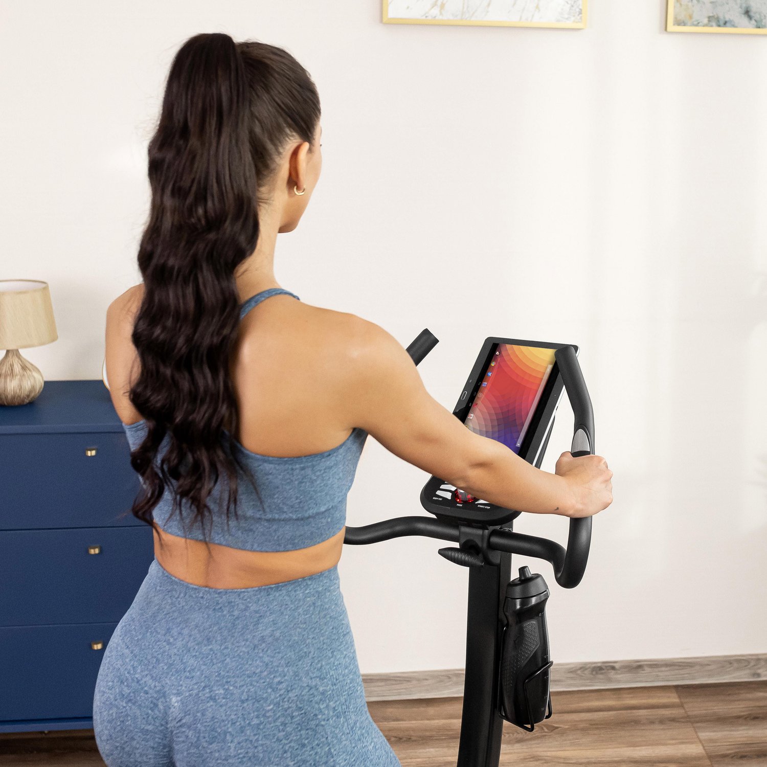 Велотренажер Gymtek XB4000 iConsole+ електромагнітний золотий — мініатюра 6