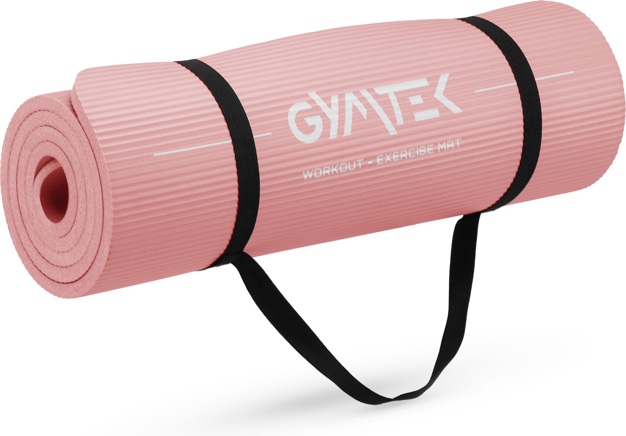 Килимок (мат) для фітнесу Queenfit NBR 1,5см рожевий — мініатюра 10