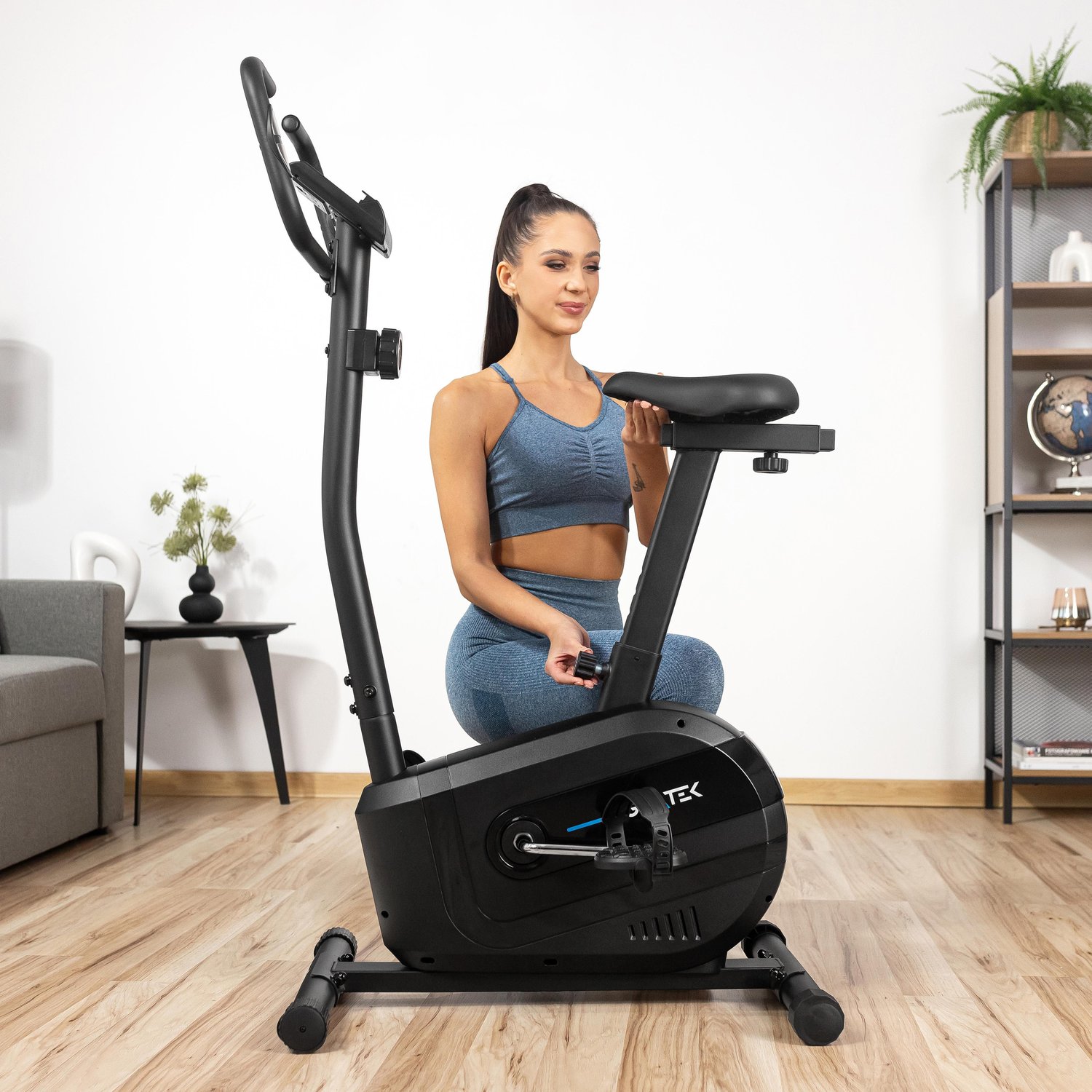 Велотренажер Gymtek XB1000 магнітний синій — мініатюра 8