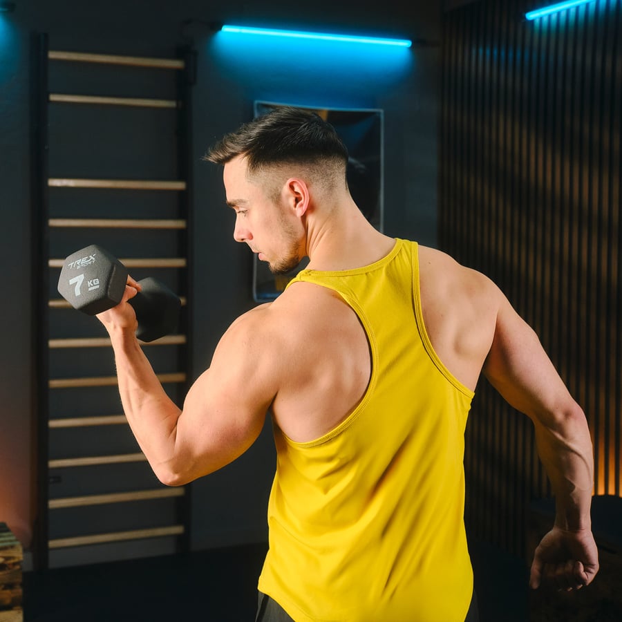 Гантелі для фітнесу неопренові TREX Sport TX-070VD 2x7кг — мініатюра 9