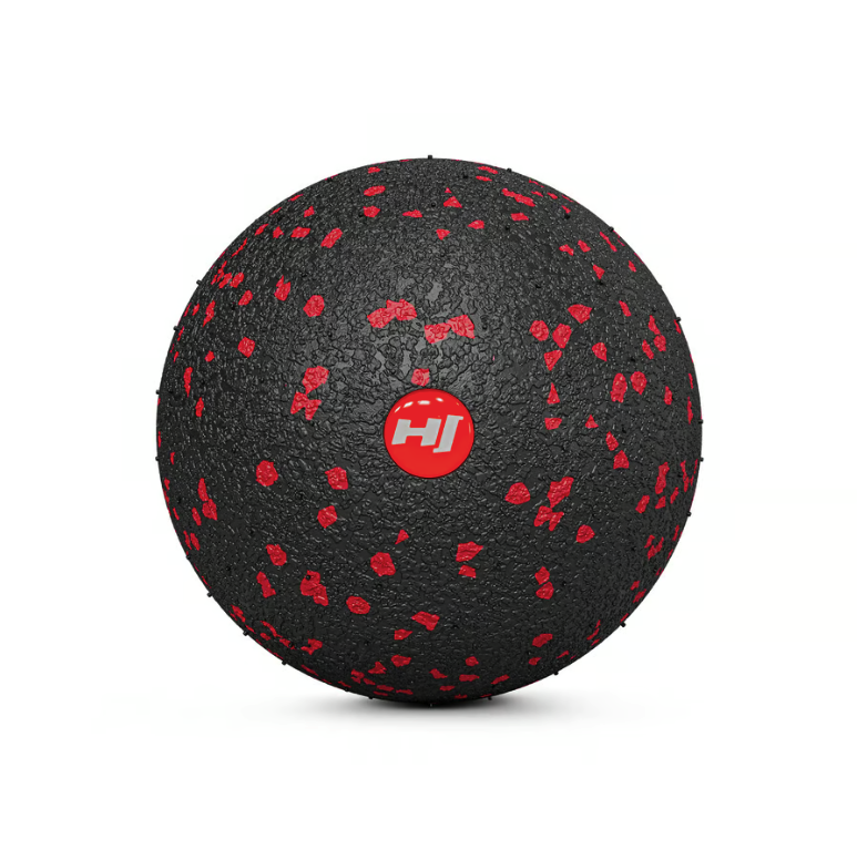 Масажний м'яч EPP 80 мм Hop-Sport HS-S008MBR чорно-червоний — фото 1