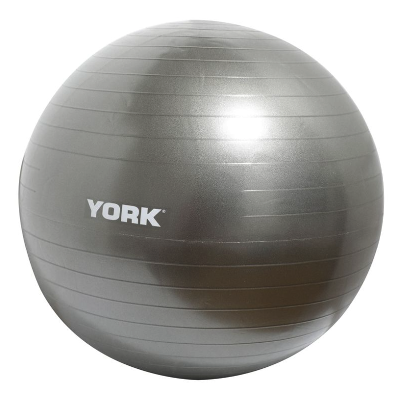 Фітбол York Fitness 75см сірий + насос — фото 2