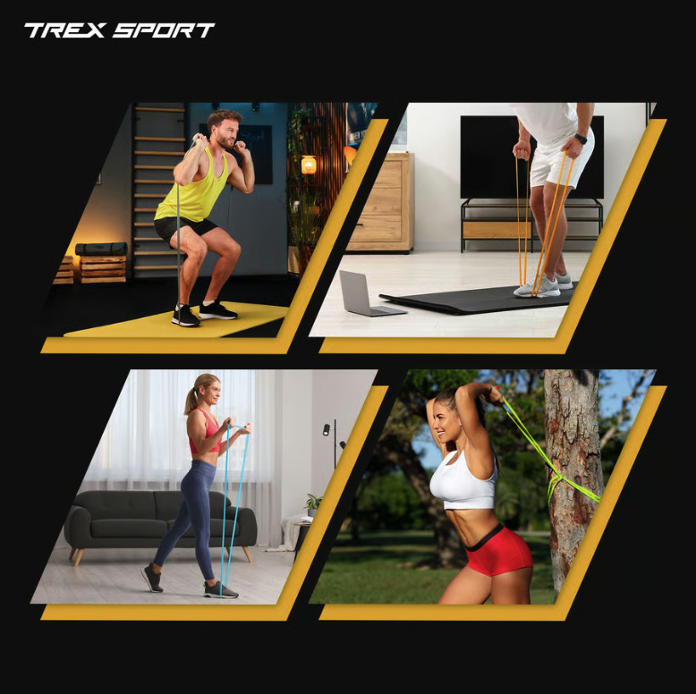 Набір резинок для фітнесу Trex Sport TX-004PB Power Band 4в1 2-41кг — мініатюра 6